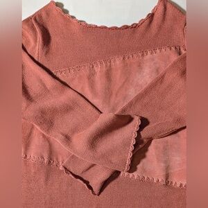 Terry Lewis Classic Luxuries Vintage Sweater Women’s Large Dusty Rose